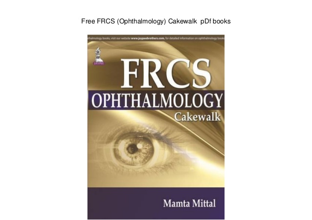 Ophthalmology Books Pdf Free